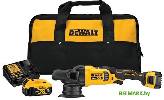 Полировальная машина DeWalt DCM848P2 (с 2-мя АКБ, сумка) - фото