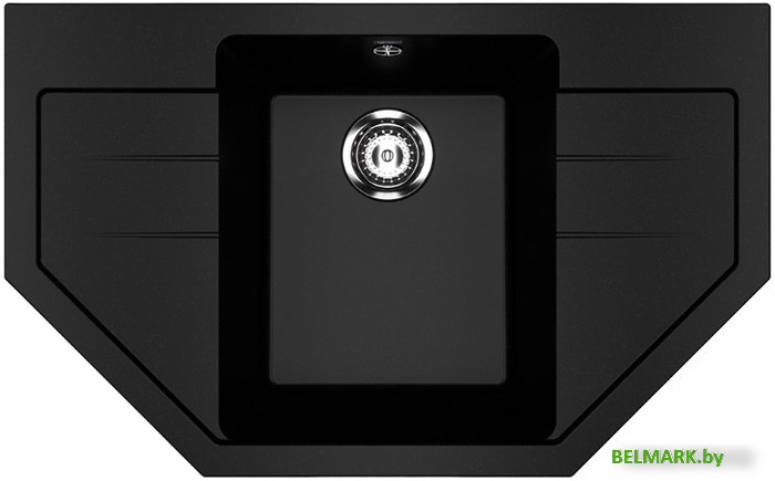 Кухонная мойка Ulgran U-609 (344 ультра-черный) - фото