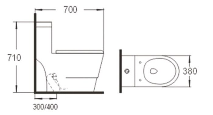 Унитаз напольный SantiLine SL-5011 - фото2