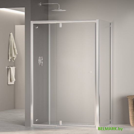 Душевой уголок RGW PA-44 (PA-02 + Z-050-1) 41084409-011 100x90 (хром/прозрачное стекло) - фото