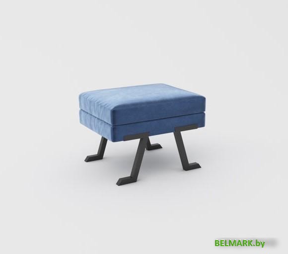 Банкетка Hype Mebel Битл (черный/синий) - фото