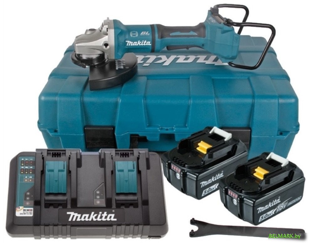 Угловая шлифмашина Makita DGA900PT2 (с 2-мя АКБ, кейс) - фото
