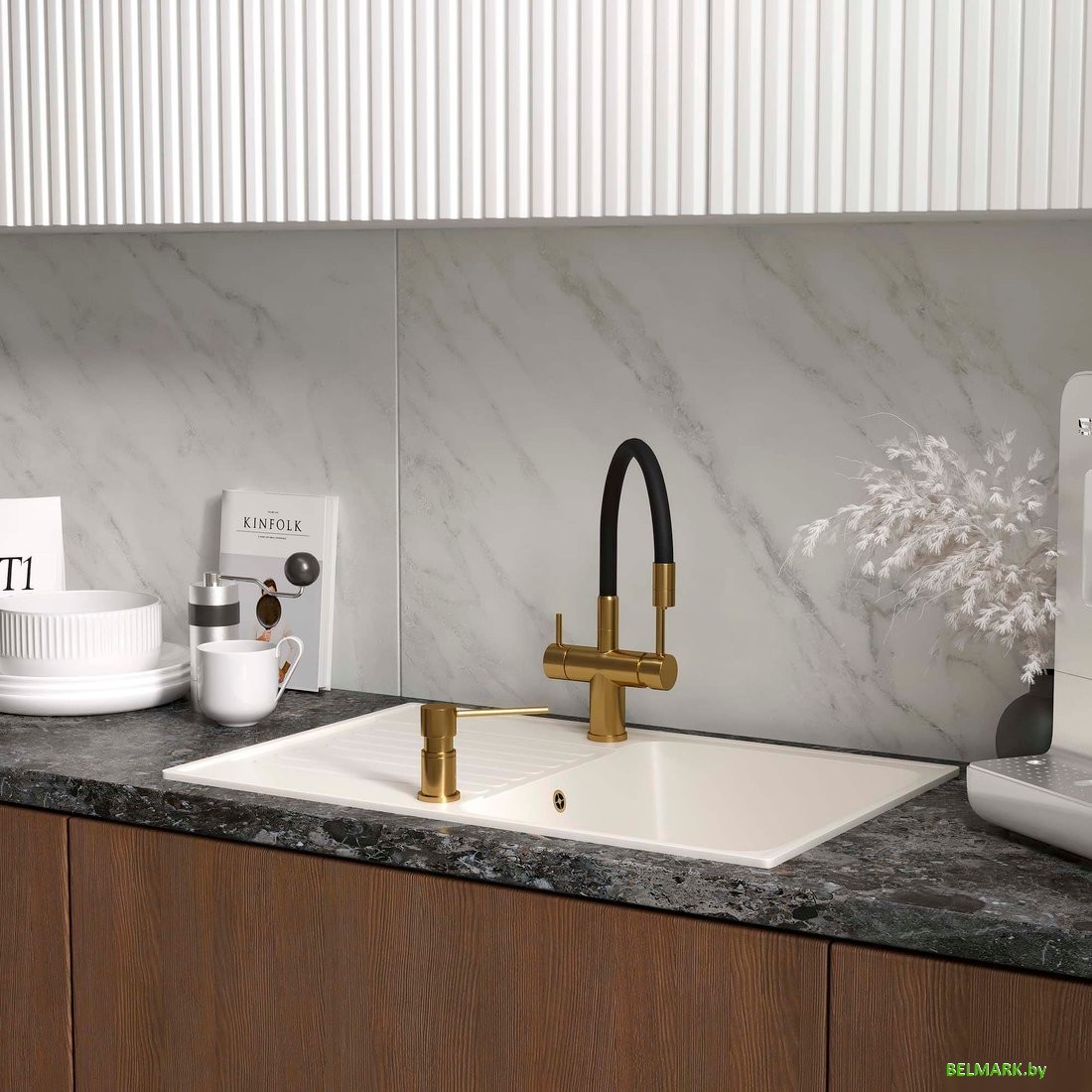 Кухонная мойка Reflexion Bolero RF0574WH - фото2