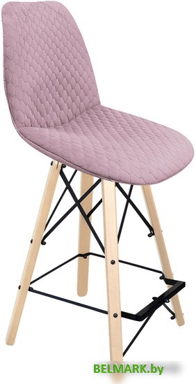 Стул Sheffilton SHT-ST29-C22/S80-1 (розовый зефир/прозрачный лак/черный муар) - фото