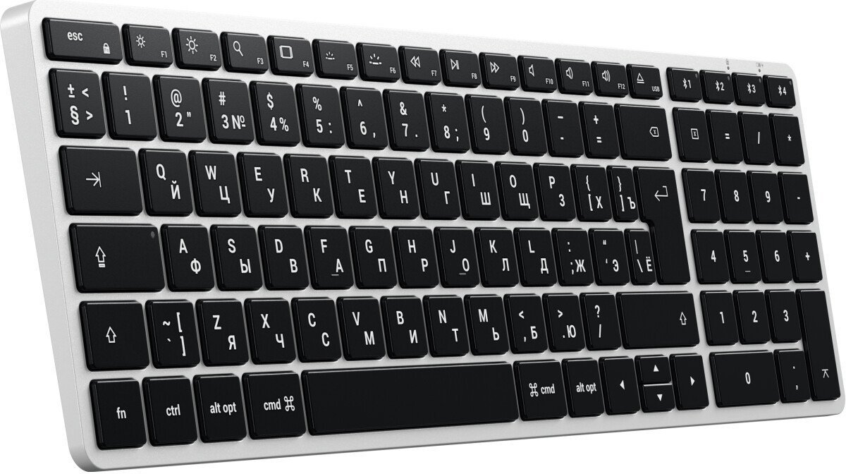 Клавиатура Satechi Slim X2 (серебристый) - фото2