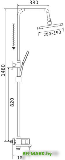 Душевая система Shevanik S9036H - фото2