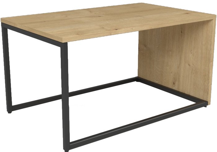 Журнальный столик Дабер 002 СЖ2.0.2.11 (черный/древесина натуральная) - фото