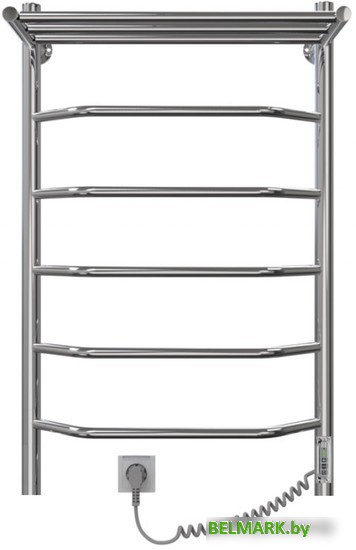 Полотенцесушитель Granula Трапеция 50x80 D32 с полкой (терморегулятор с таймером) - фото