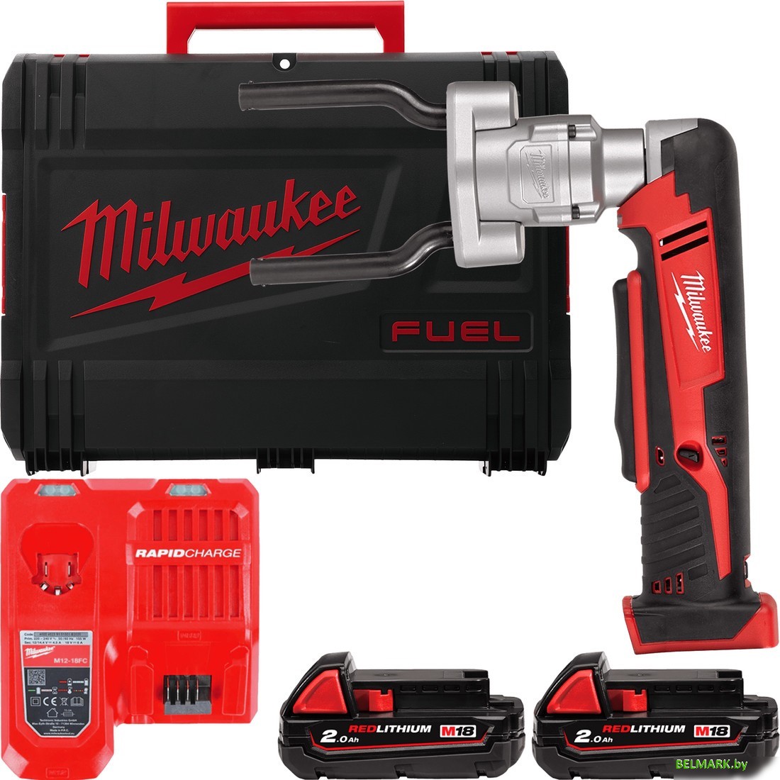 Инструмент для болтовых соединителей и наконечников Milwaukee M18 M18BSBT-202X 4933493289 (с 2-мя АКБ, кейс) - фото