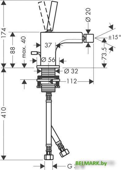 Смеситель Axor Citterio 39210000 - фото2