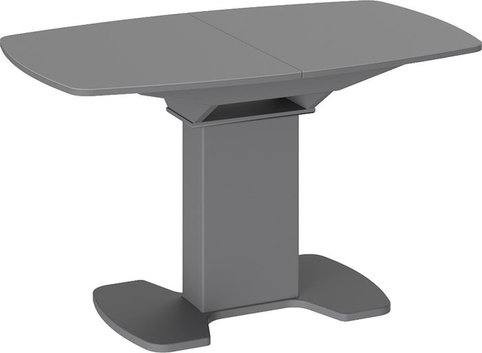 Кухонный стол Трия Портофино СМ(ТД)-105.02.11(1) (серый/стекло серое матовое Lux) - фото