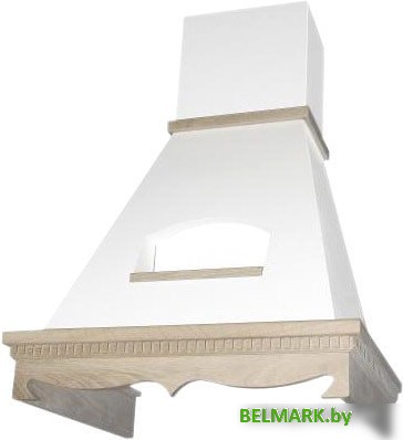 Кухонная вытяжка Elikor Бельведер 90П-650-П3Д (бежевый/дуб неокрашенный) (942299) - фото