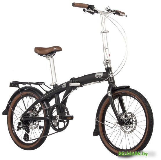 Велосипед Novatrack Town alloy 8 D 2024 (черный) - фото2