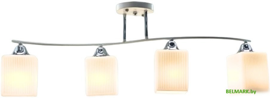 Люстра средней высоты Aitin Pro НПБ 02-4х60-101 S5122/4 (хром/белый) - фото