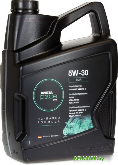 Моторное масло Avista pace EVO EUR 5W-30 5л - фото2