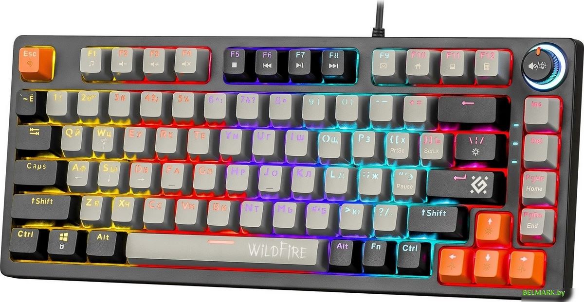 Клавиатура Defender Wildfire GK-213 (серый/черный) - фото2