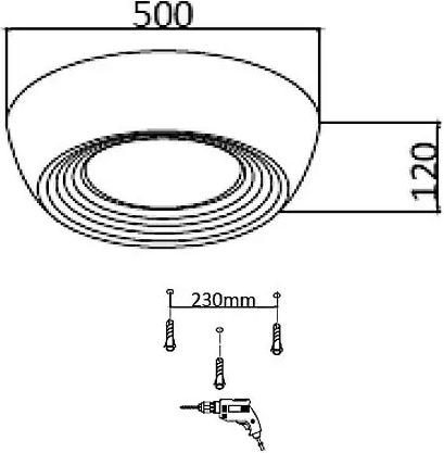 Припотолочная люстра Sonex Cronus 7715/54L - фото2
