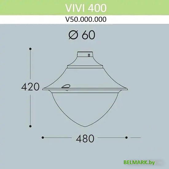 Садовый светильник Fumagalli Vivi V50.000.000.LXH27 - фото2