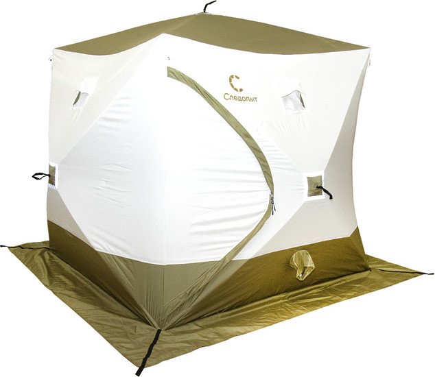 Палатка для зимней рыбалки Следопыт PF-TW-39 (белый/зеленый) - фото