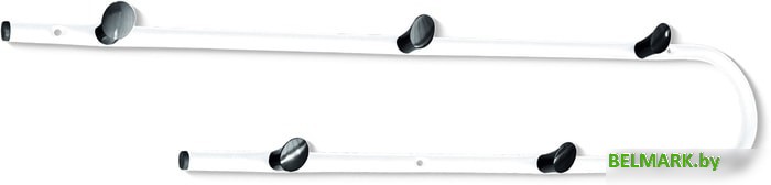 Набор крючков для одежды Sheffilton SHT-WH26 171023 (белый муар/черный) - фото