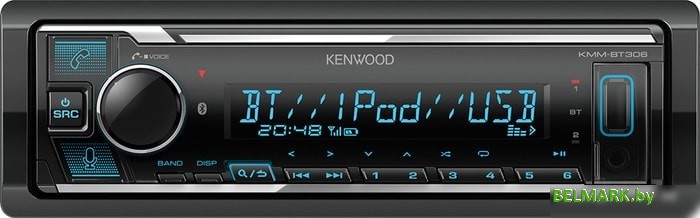 USB-магнитола Kenwood KMM-BT306 - фото
