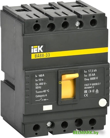 Выключатель автоматический IEK ВА 88-33 3п 160А 35кА С SVA20-3-0160 - фото