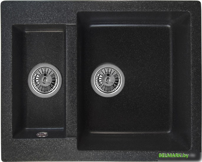 Кухонная мойка Berge BR-6150 (черный матовый) - фото