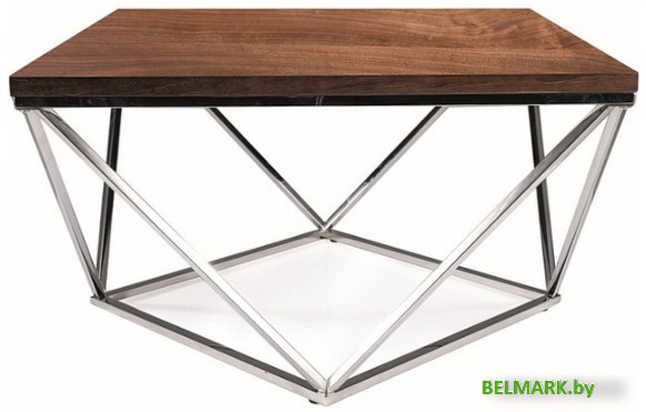 Журнальный столик Signal Silver A (орех/серебряный) - фото