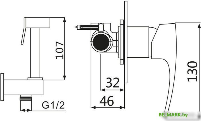 Гигиенический душ Vieir V433553-G - фото2