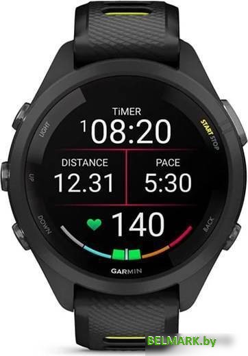 Умные часы Garmin Forerunner 265S (черный/желтый) - фото2