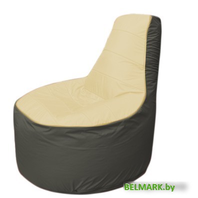 Кресло-мешок Flagman Трон Т1.1-2023 (бежевый/темно-серый) - фото