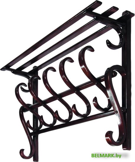 Вешалка для одежды Мебелик В 7Н (махагон) - фото