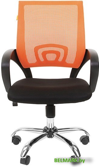 Кресло CHAIRMAN 696 Chrome (черный/оранжевый) - фото2