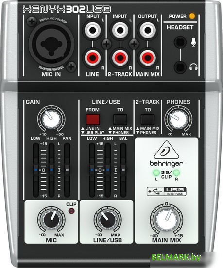 Микшерный пульт Behringer Xenyx 302USB - фото