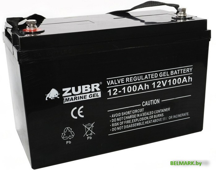 Лодочный аккумулятор Zubr Marine Gel (100 А·ч) - фото