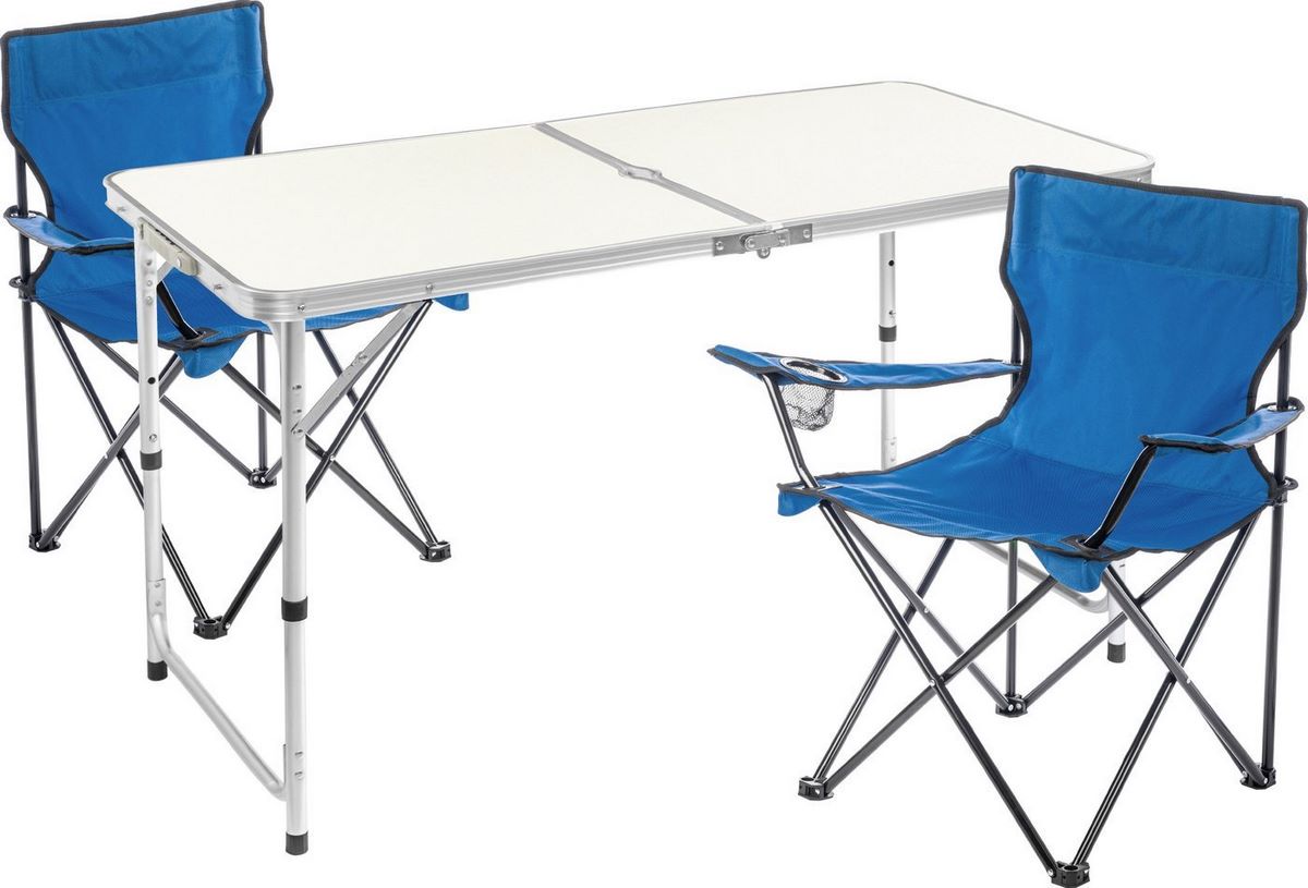 Стол со стульями Sundays ZC-CT003/ZC-CC005 (синий) - фото