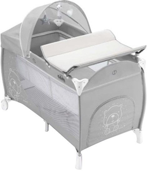 Манеж-кровать CAM Daily Plus L113/247 (тедди серый) - фото