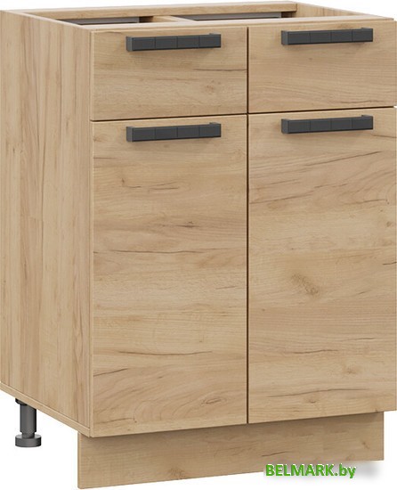 Шкаф напольный Трия Детройт 1Н6Я1 (дуб крафт золотой) - фото