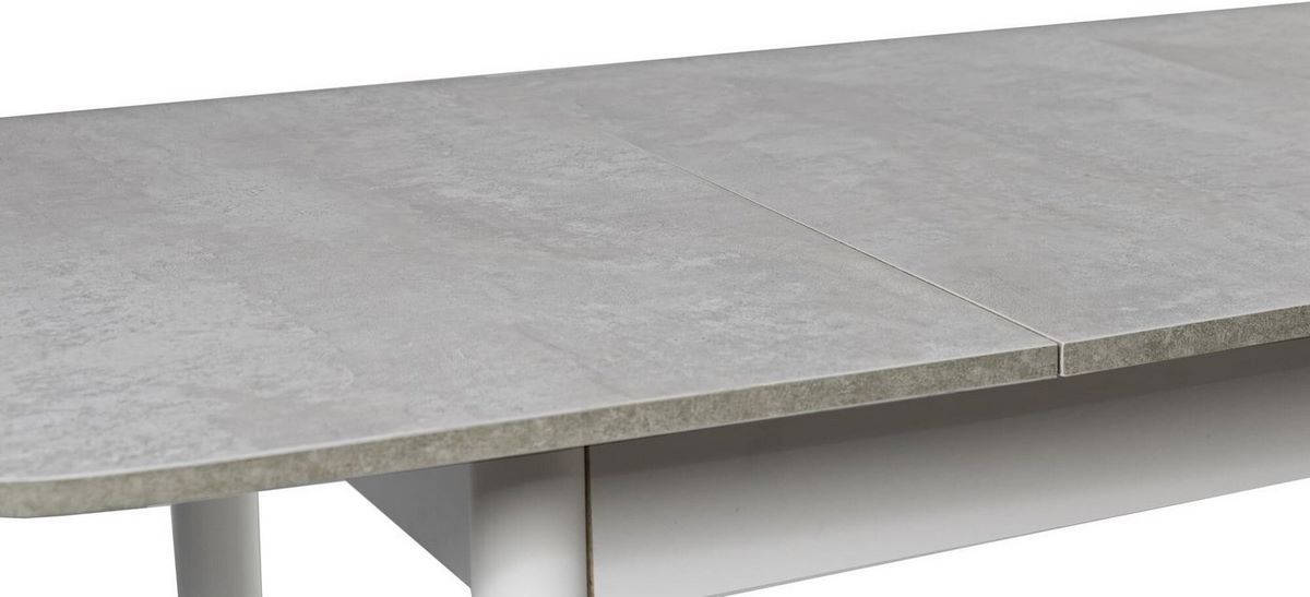 Кухонный стол ВВР ЛДСП Раздвижной (камень светлый/прямое белый) - фото2