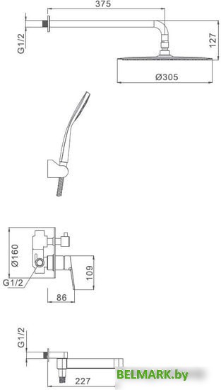 Душевая система Gappo G7199-30 - фото2