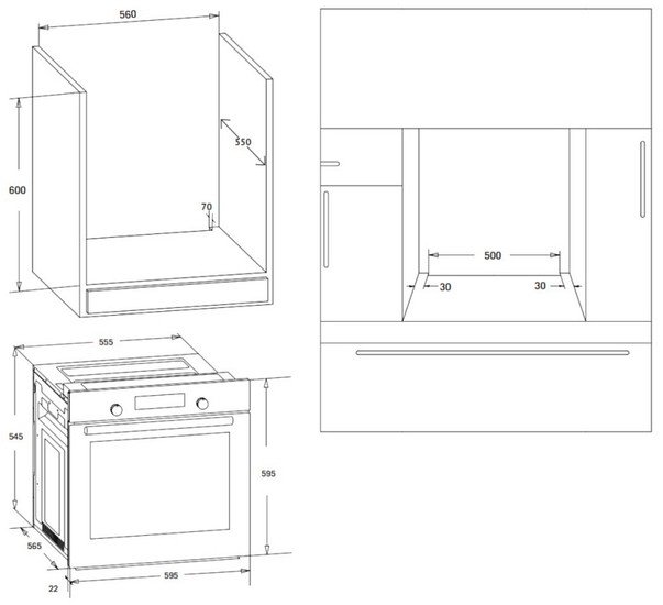 Электрический духовой шкаф Korting OKB 370 CMX - фото2