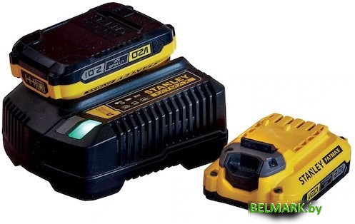 Аккумулятор с зарядным устройством Stanley SFMCB12D2 (18В/2x2 Ah + 18В) - фото