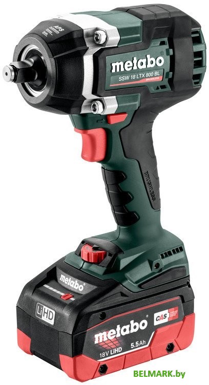 Гайковерт Metabo SSW 18 LTX 800 BL 602403660 (с 2-мя АКБ, кейс) - фото