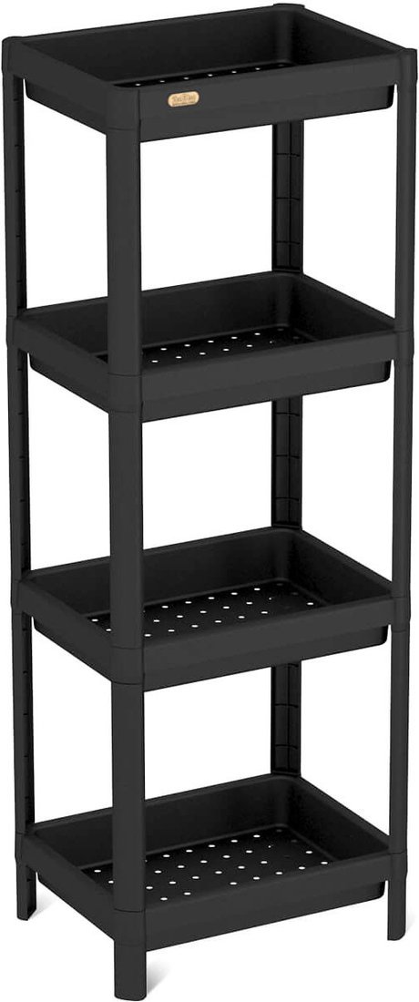 Стеллаж Sheffilton SHT-SS25-4 (черный) - фото