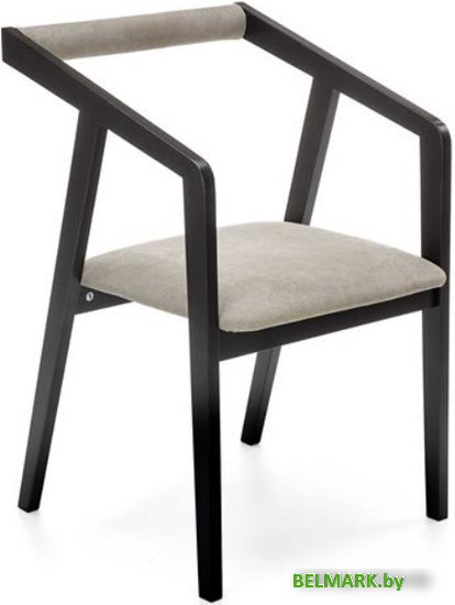 Стул с подлокотниками Halmar Azul (черный/пепельный) - фото
