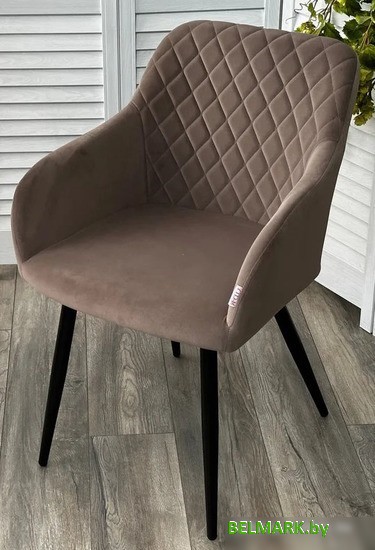 Стул с подлокотниками M-City Brandy 629M05173 (505-5 тауп/черный) - фото