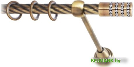 Lm Decor Барамелла (антик, витая, 3.6м 25мм, 1 ряд) - фото