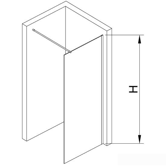 Душевая стенка RGW WA-002B 35100207-24 70 (черный/матовое-сатинат стекло) - фото2