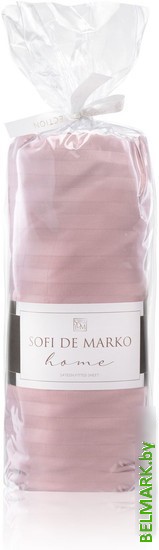 Постельное белье Sofi De MarkO Морган 160х200х30 Пр-Мг-пр-160х200х30 (пепельно-розовый) - фото2