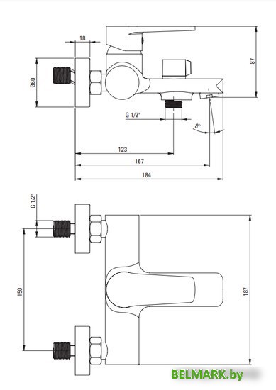 Смеситель Deante Tubo BUT 010M - фото2